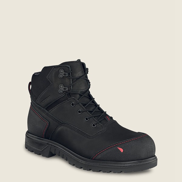 Safety Støvler Herre - Red Wing Brnr Xp - 6-Inch Waterproof Toe - Sort/Grå - NSFCJW-943